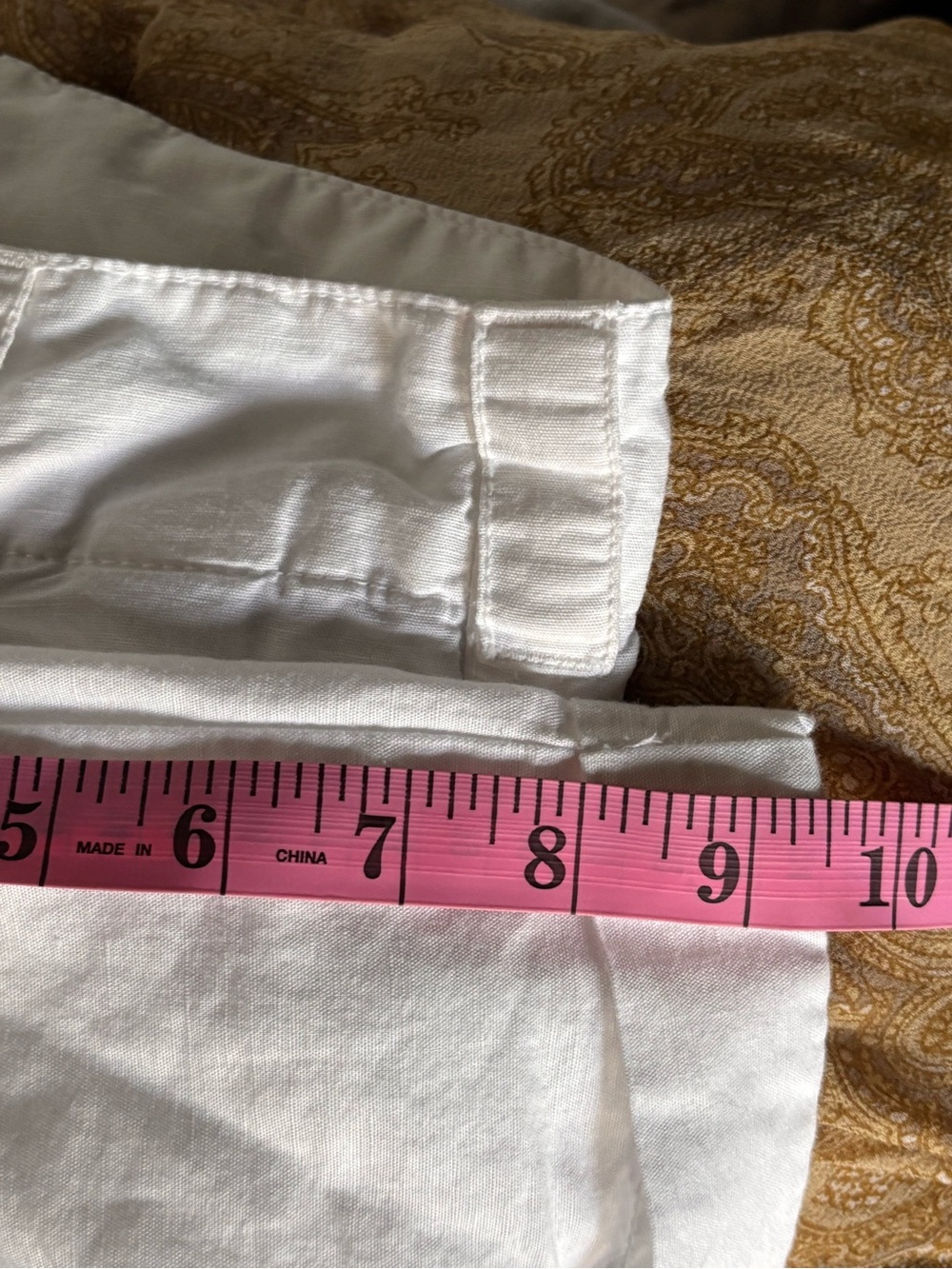 James Perse Drop Waist White Cotton Bermuda Shorts - Picture 12 of 15